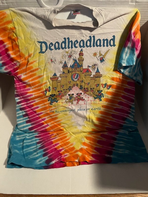 Reading Fightin Phils x Grateful Dead DEAD HEAD Tee TShirt Adult L Large  Tie Dye